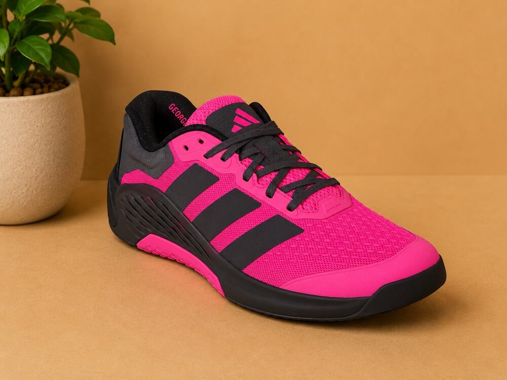 NWT adidas Men's Dropset 4 Power Trainer M, Lucid Pink/Black, 10